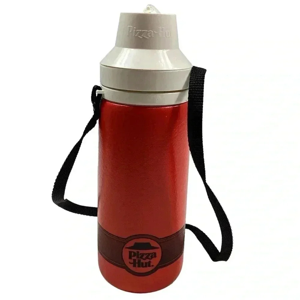 Vintage 70s/80s Pizza Hut Soft Insulated beverage bottle.